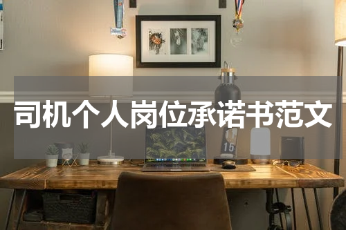 司机个人岗位承诺书范文
