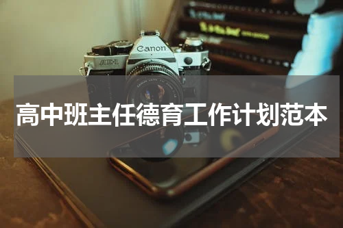 高中班主任德育工作计划范本