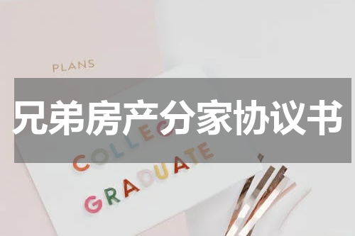 兄弟房产分家协议书
