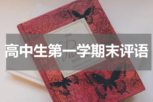 高中生第一学期末评语