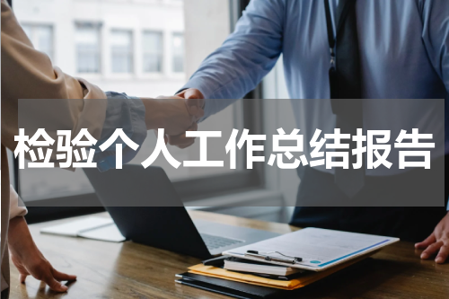 检验个人工作总结报告
