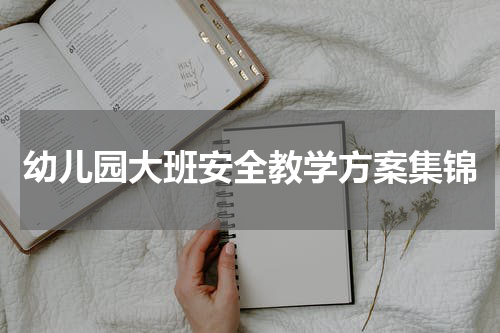 幼儿园大班安全教学方案集锦