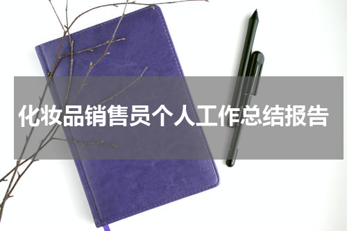 化妆品销售员个人工作总结报告