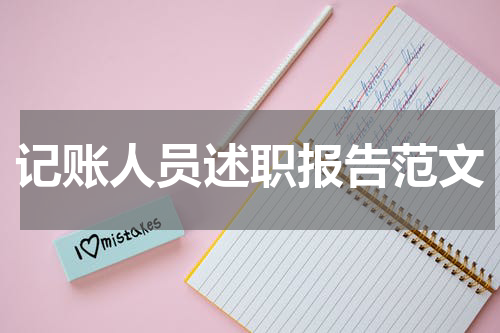 记账人员述职报告范文