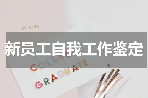 新员工自我工作鉴定