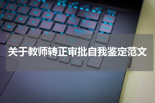 关于教师转正审批自我鉴定范文