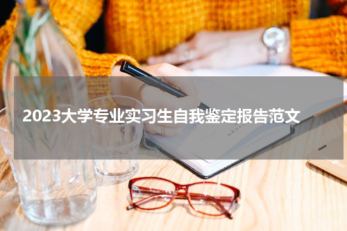 2023大学专业实习生自我鉴定报告范文