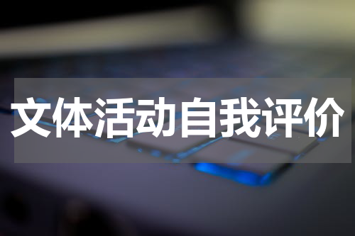 文体活动自我评价