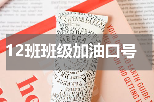 12班班级加油口号
