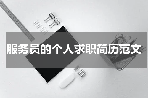 服务员的个人求职简历范文
