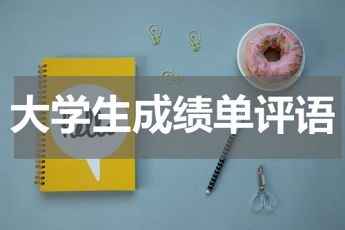 大学生成绩单评语