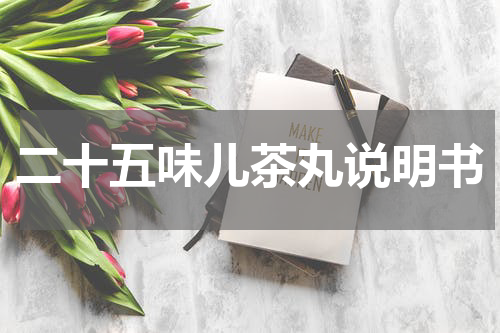 二十五味儿茶丸说明书