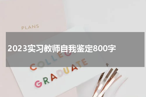 2023实习教师自我鉴定800字
