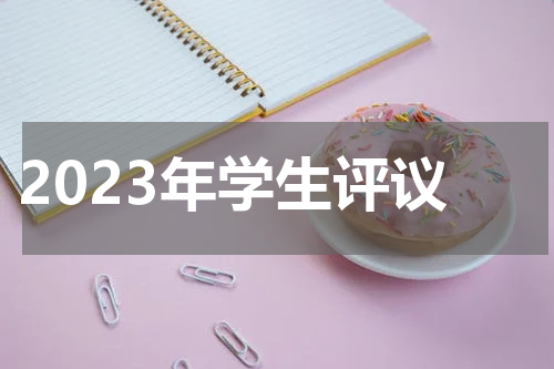 2023年学生评议