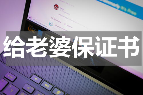 给老婆保证书