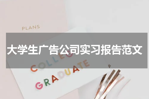 大学生广告公司实习报告范文