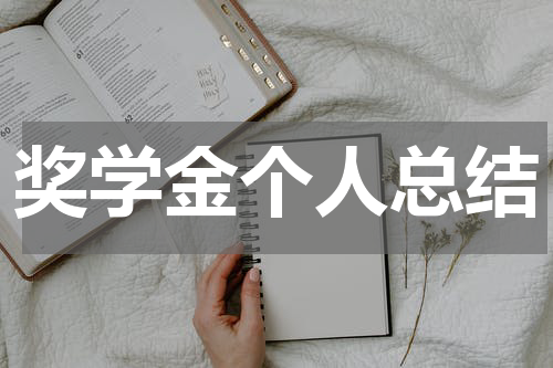 奖学金个人总结