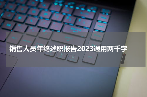 销售人员年终述职报告2023通用两千字
