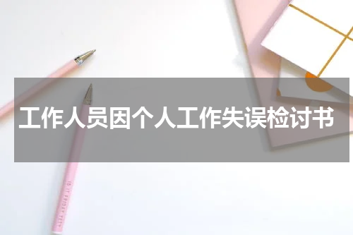 工作人员因个人工作失误检讨书