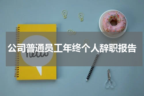 公司普通员工年终个人辞职报告