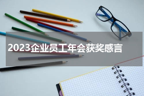2023企业员工年会获奖感言