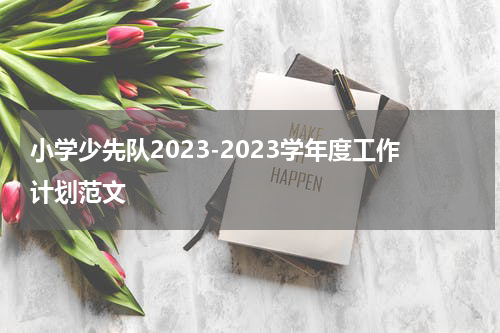 小学少先队2023-2023学年度工作计划范文