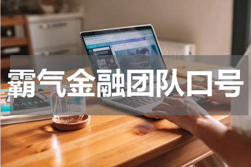 霸气金融团队口号