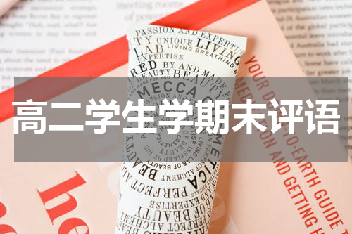 高二学生学期末评语