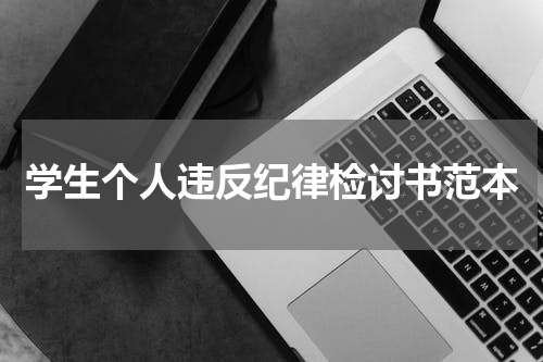 学生个人违反纪律检讨书范本