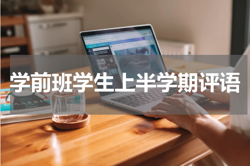 学前班学生上半学期评语