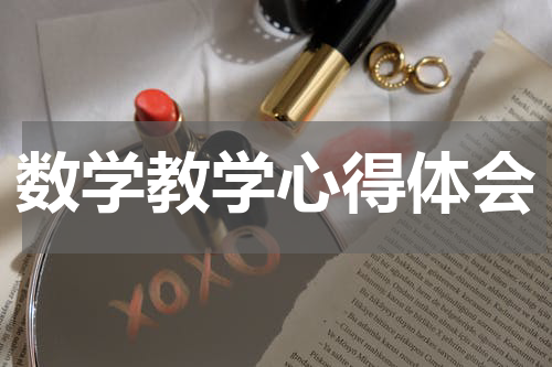 数学教学心得体会