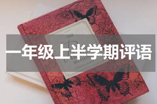 一年级上半学期评语