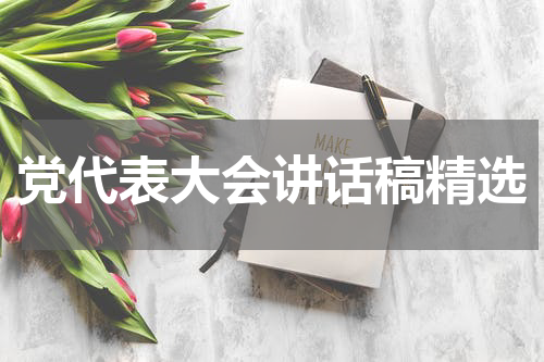 党代表大会讲话稿精选