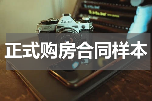 正式购房合同样本