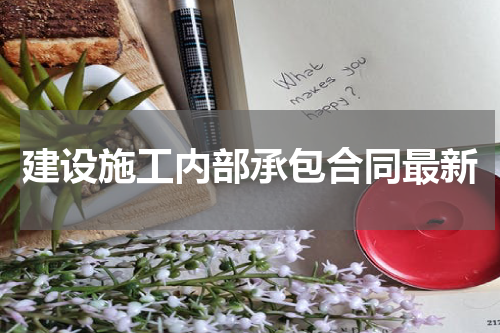 建设施工内部承包合同最新