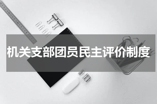 机关支部团员民主评价制度