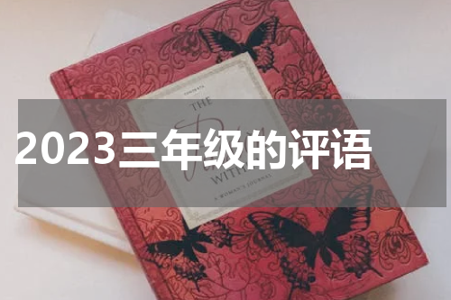 2023三年级的评语