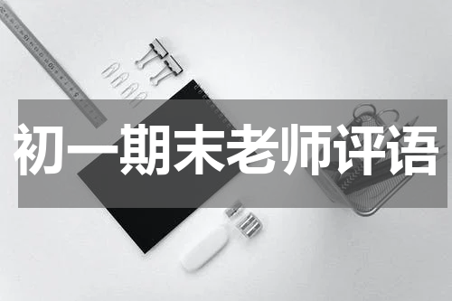 初一期末老师评语