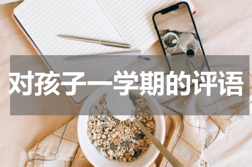 对孩子一学期的评语