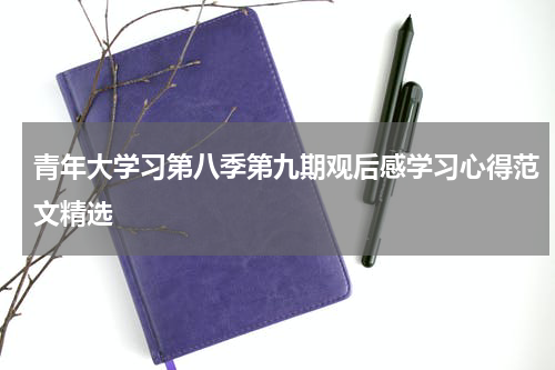 青年大学习第八季第九期观后感学习心得范文精选