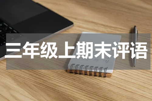 三年级上期末评语