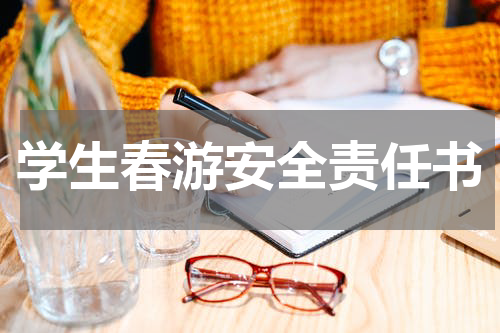 学生春游安全责任书