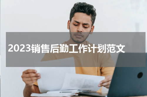 2023销售后勤工作计划范文