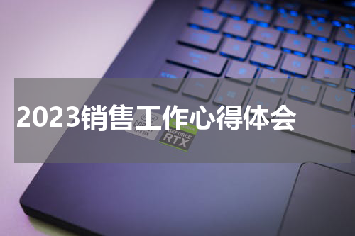 2023销售工作心得体会