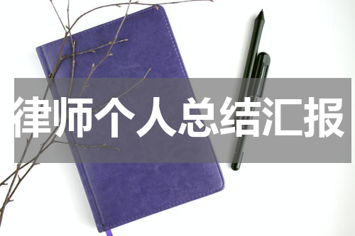 律师个人总结汇报