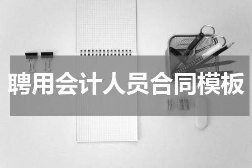 聘用会计人员合同模板