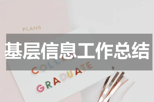 基层信息工作总结