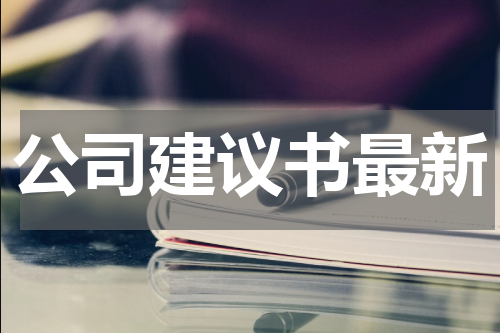 公司建议书最新