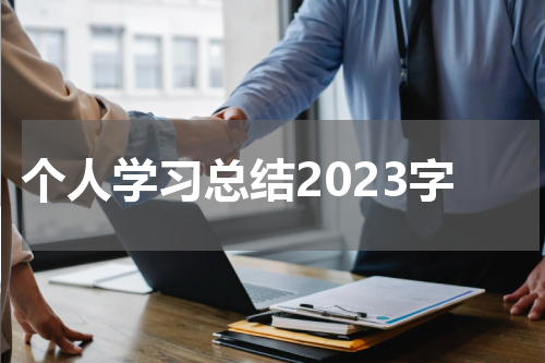 个人学习总结2023字