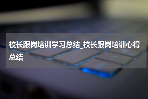 校长跟岗培训学习总结_校长跟岗培训心得总结